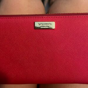 Large red kate spade wallet